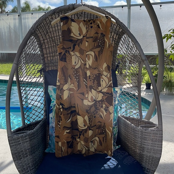 Talbots petite safari themed sheath dress size 2 - Picture 2 of 4